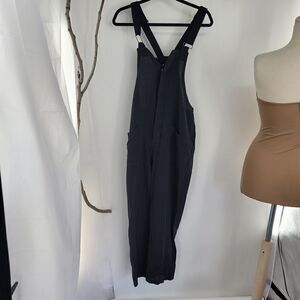 Charmkpr black baggy 100% cotton overalls